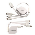 3-in-1 Retractable Noodle Cable w/Type C USB (Factory Direct)